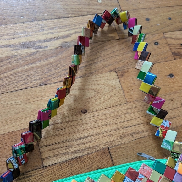 Y2K Recycled Candy Wrapper Purse - Picture 3 of 8